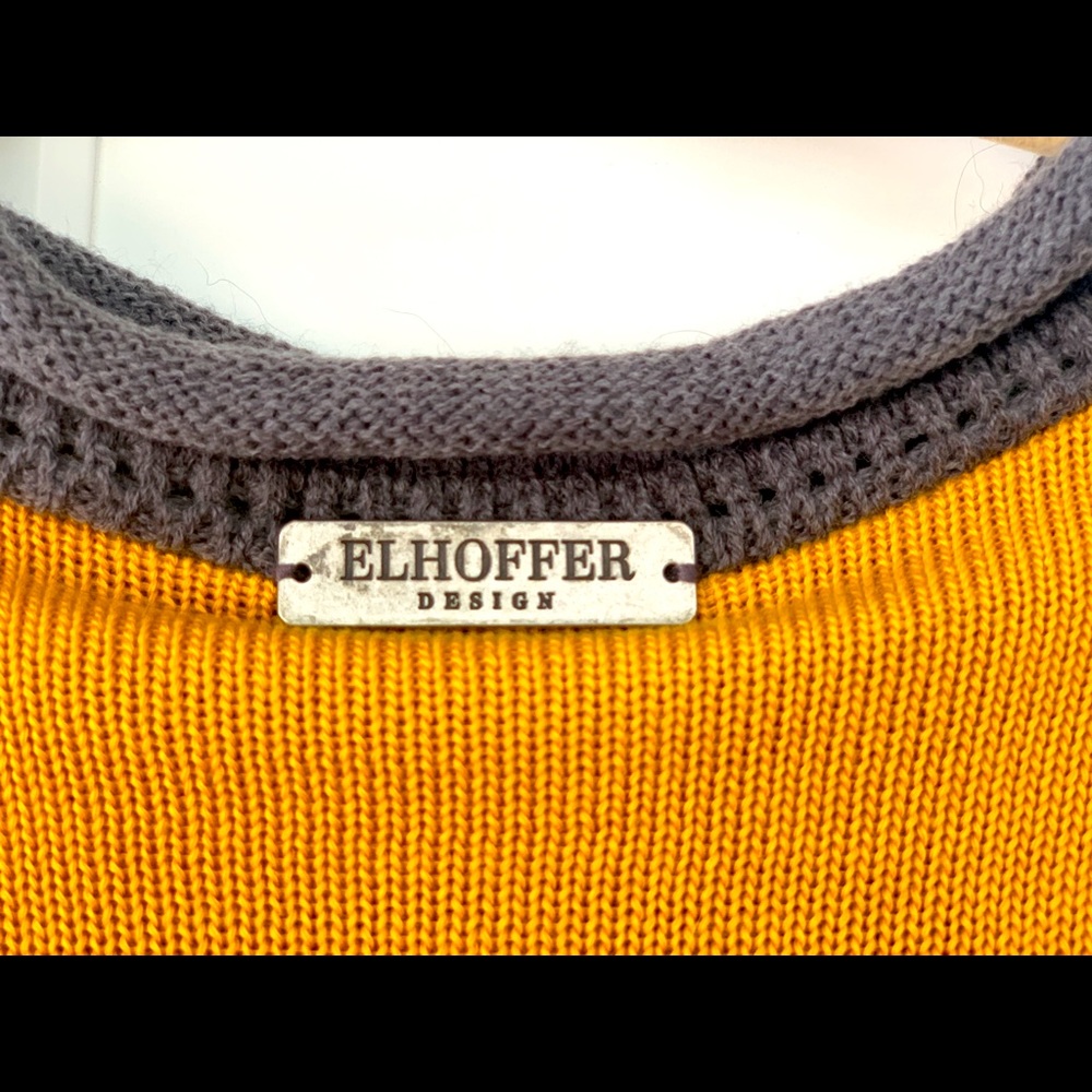 Hufflepuff Mock Neck Sweater by Elhoffer Design - Picture 3 of 4